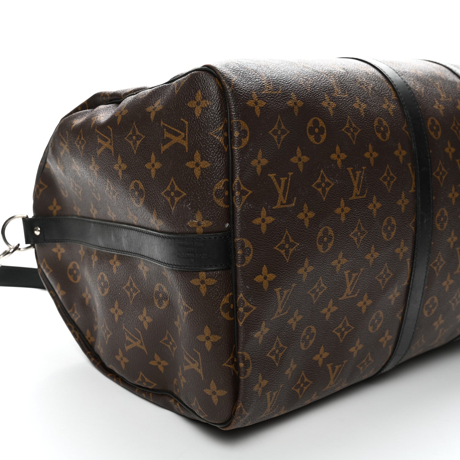 Louis Vuitton Monogram Macassar Keepall Bandouliere 55 9 of 10