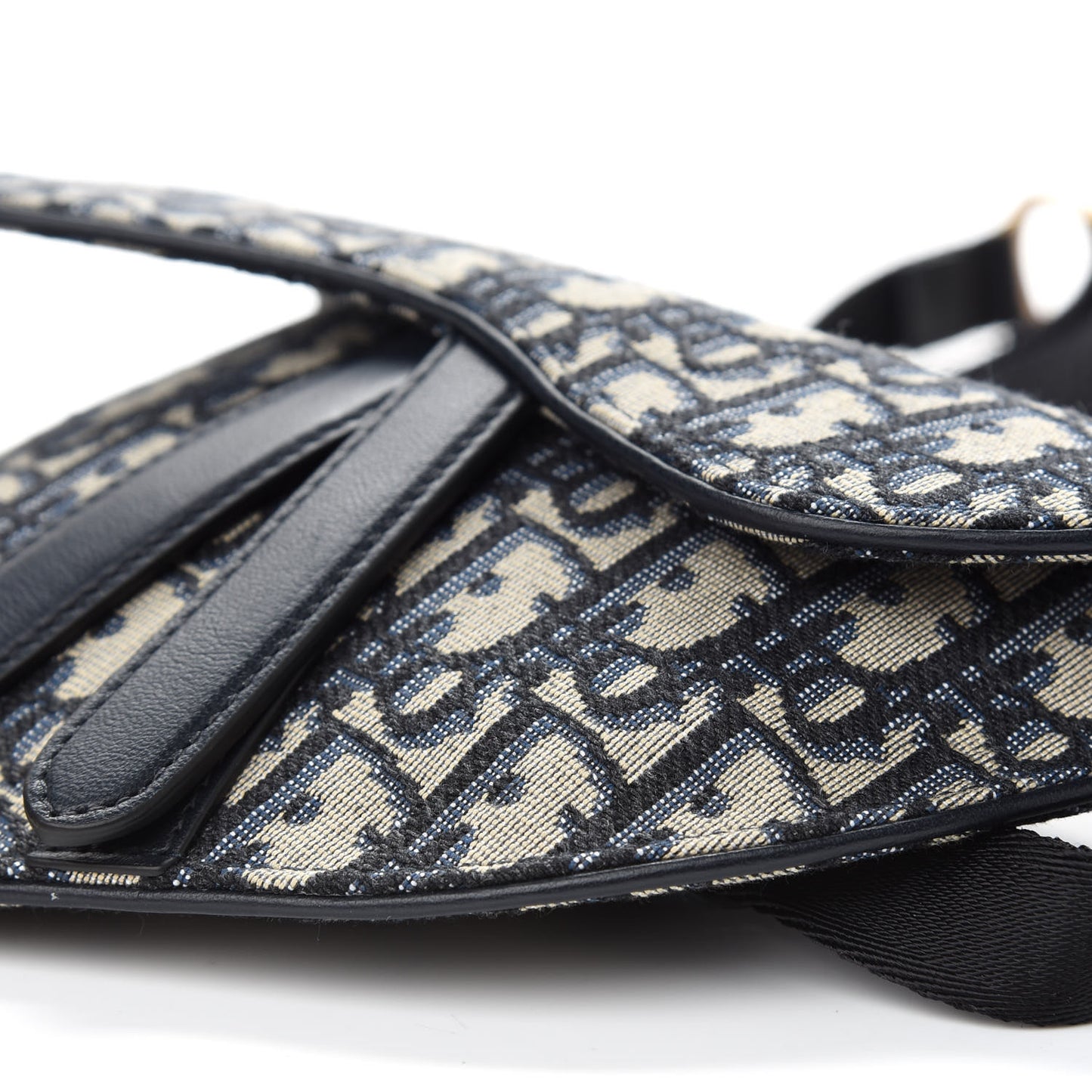 Oblique Saddle Belt Bag Blue