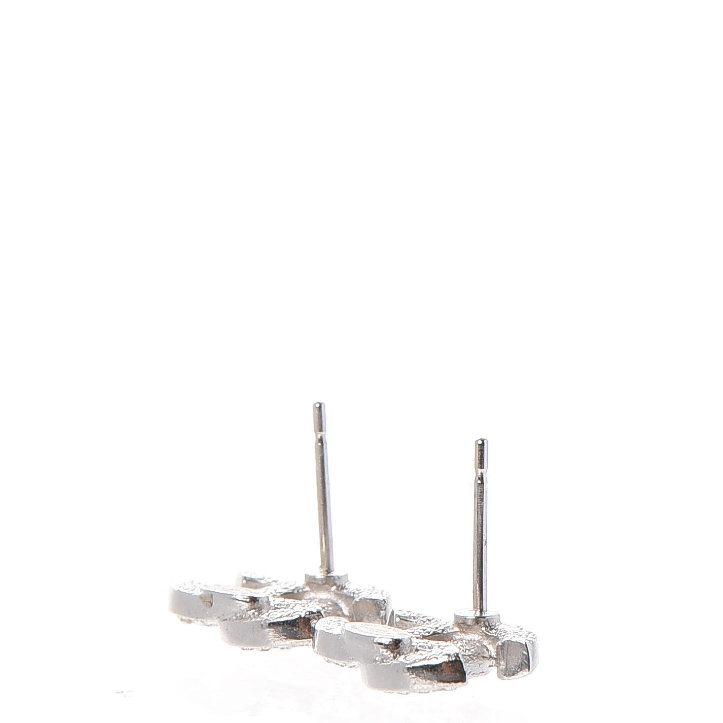 Crystal CC Earrings Silver
