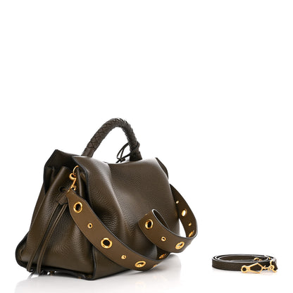 Mulberry Heavy Grain Iris Tote Olive Green 3 of 11