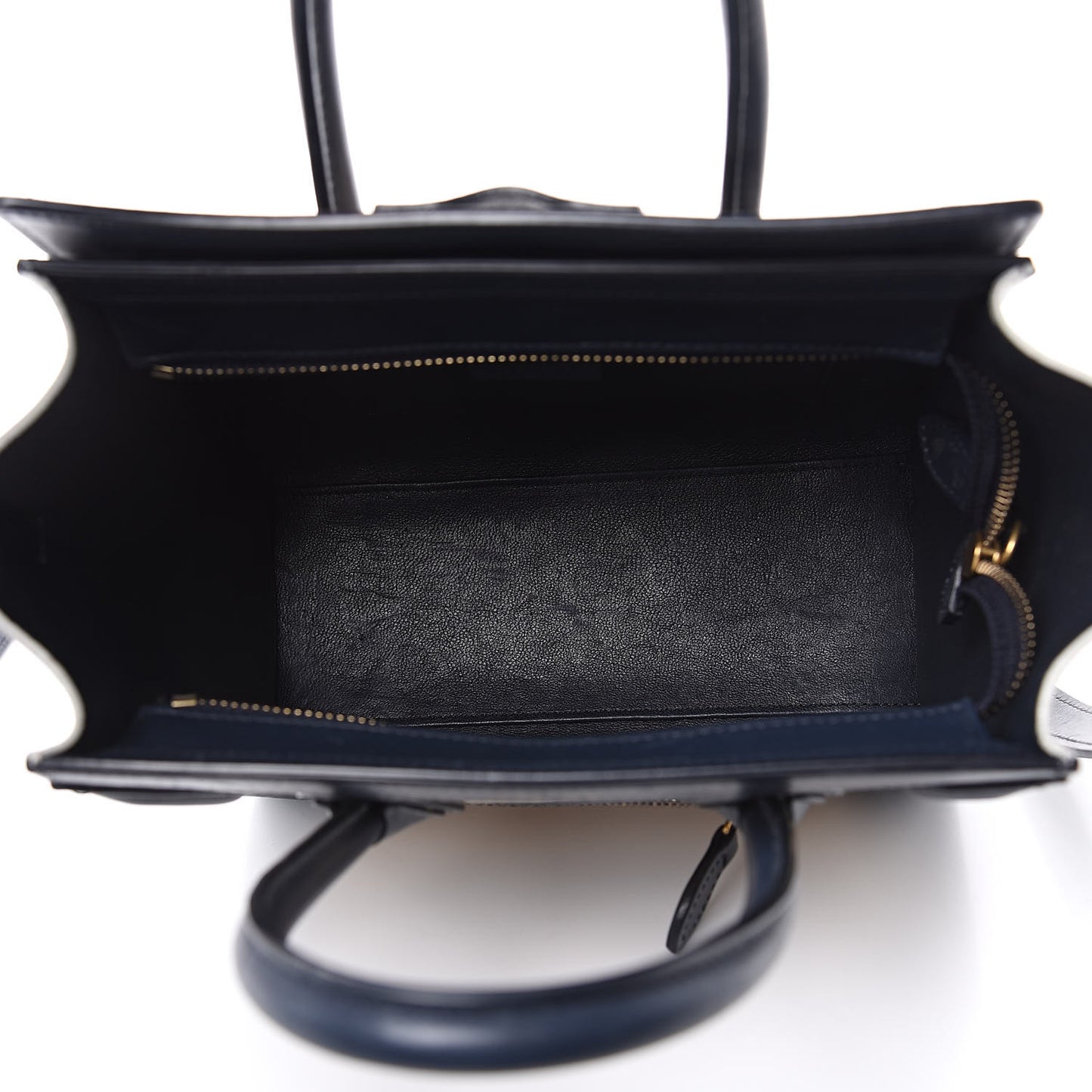 Drummed Calfskin Nano Tri-Color Luggage Firefly
