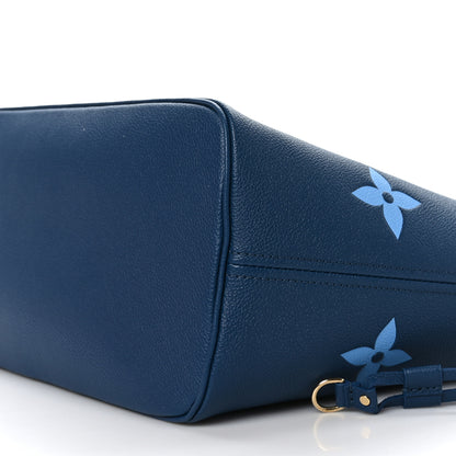 Louis Vuitton Empreinte Monogram Giant Neverfull MM Degrade Bleu 9 of 9