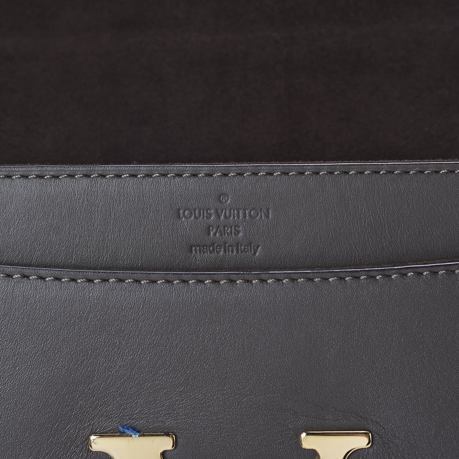 Louis Vuitton Calfskin Chain Louise Granit 6 of 8