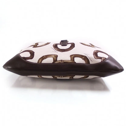 Gucci Canvas Bamboo Horsebit Print Medium Jackie O Hobo 4 of 10