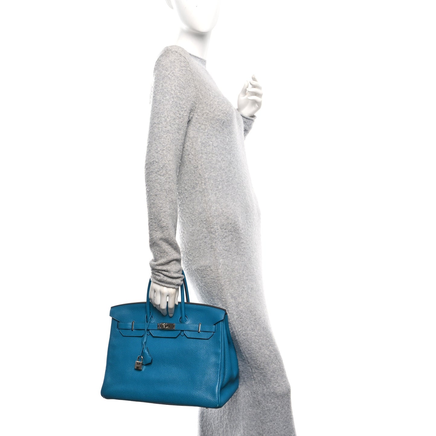 Taurillon Clemence BIRKIN 35 Bleu de Galice