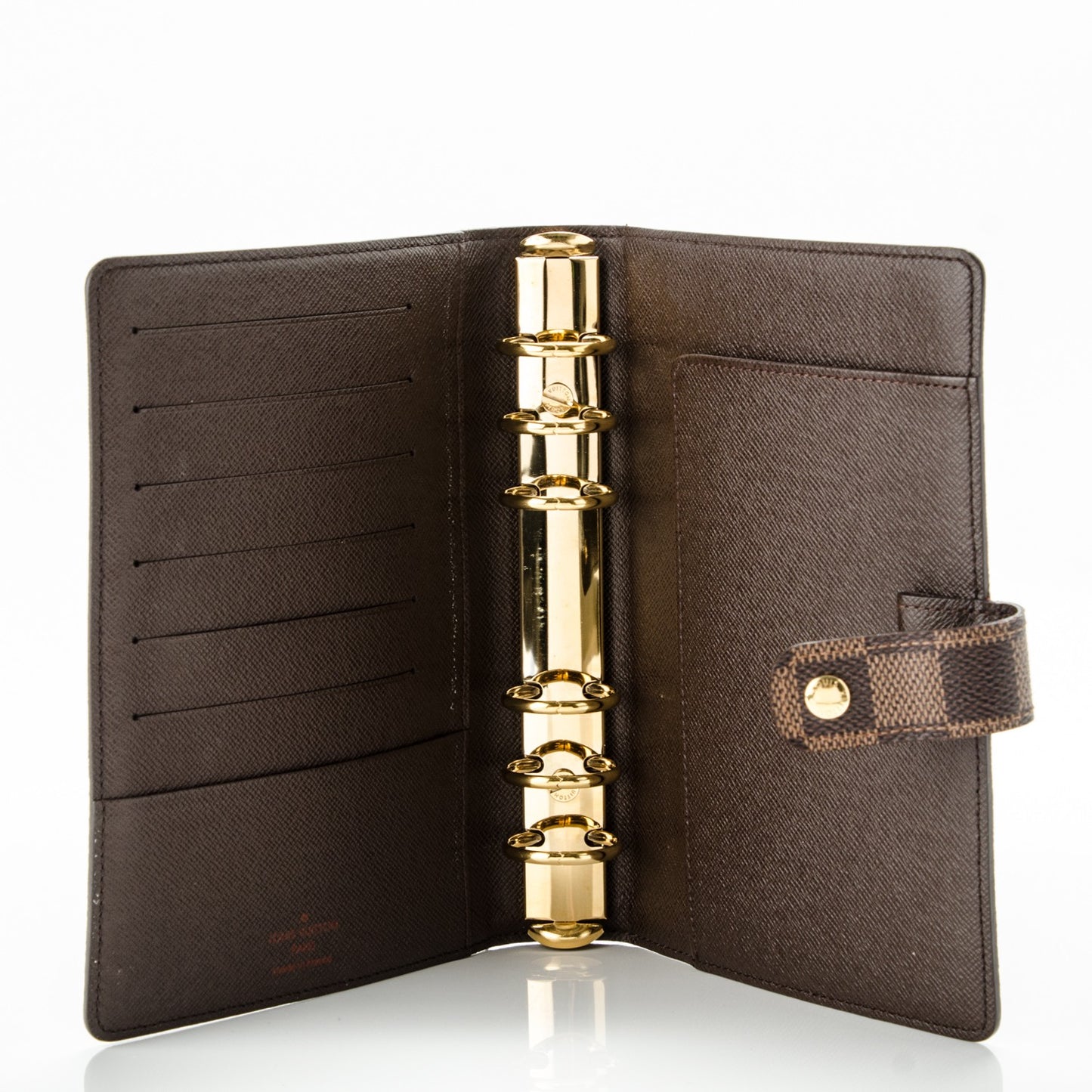 Damier Ebene Medium Ring Agenda Cover