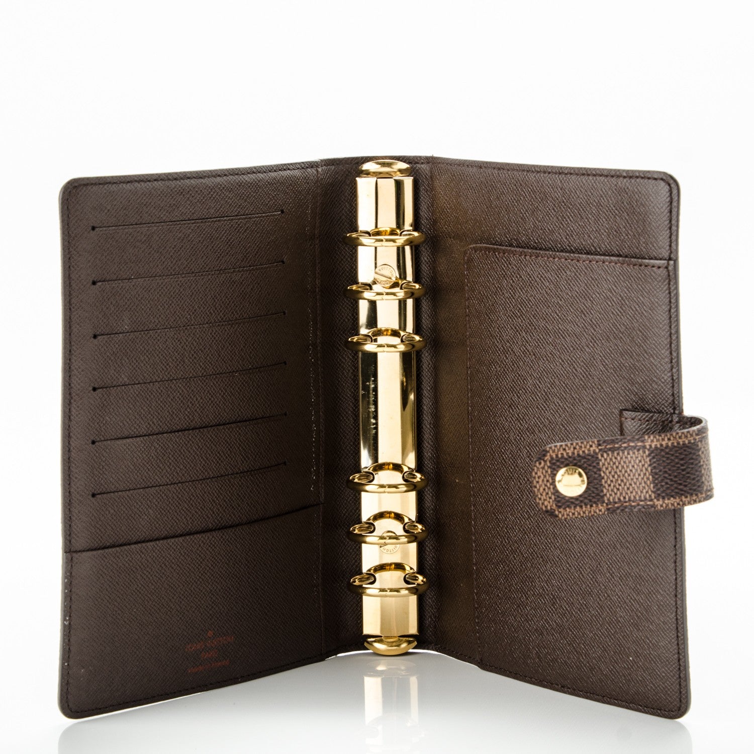 Louis Vuitton Damier Ebene Medium Ring Agenda Cover 5 of 7