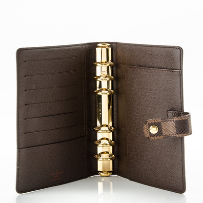 Louis Vuitton Damier Ebene Medium Ring Agenda Cover 5 of 7