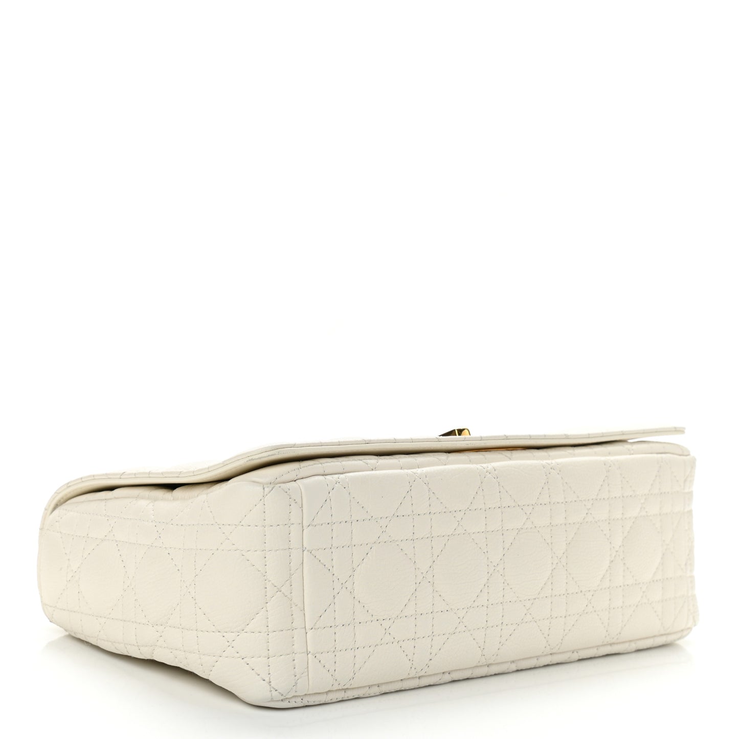 Lambskin Cannage Large Caro Bag Ivory