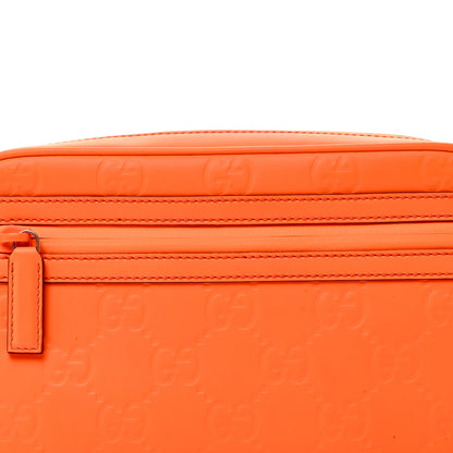 Gucci Rubber Effect Monogram GG Belt Bag New Orange Fluo 8 of 10
