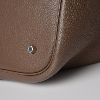 Hermes Taurillon Clemence Picotin Lock TGM Etoupe 11 of 11