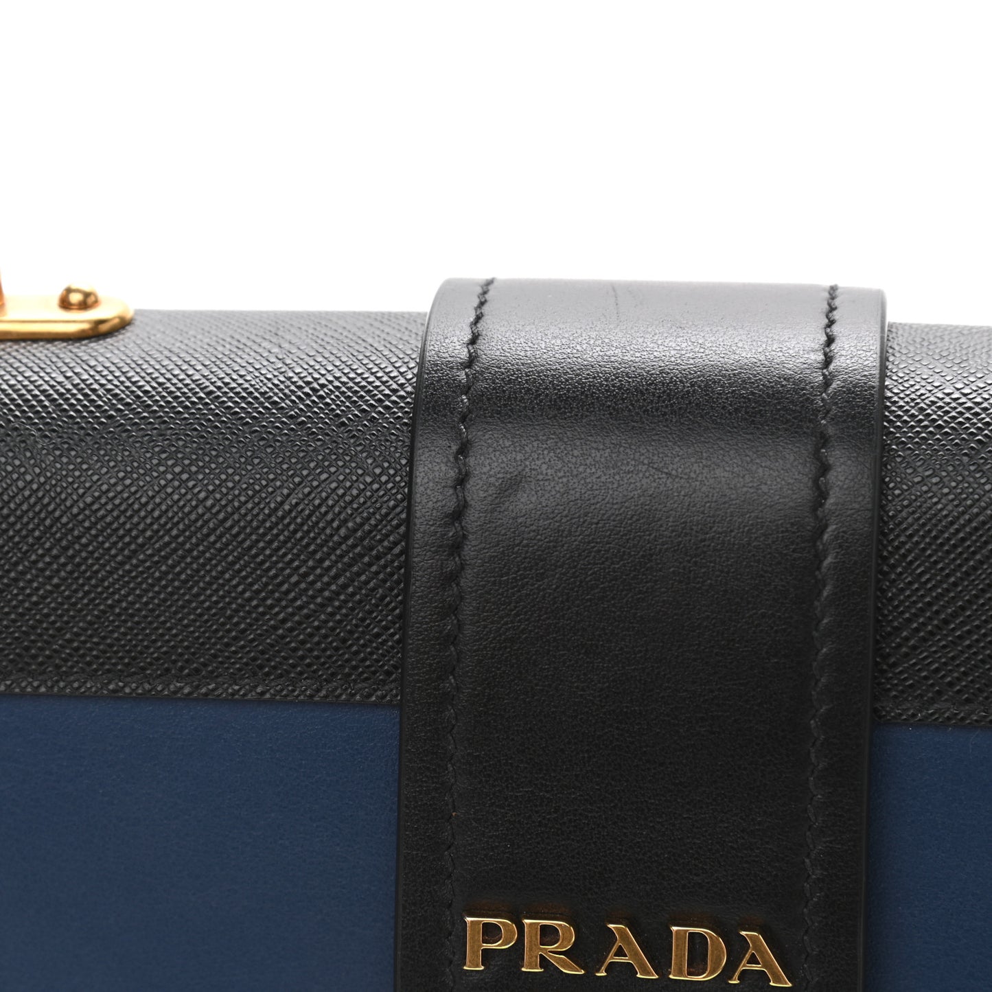 City Calf Saffiano Cahier Bag Bluette Black