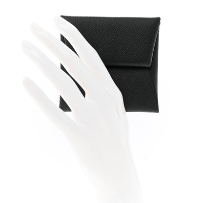 Hermes Epsom Bastia Coin Purse Black 2 of 7