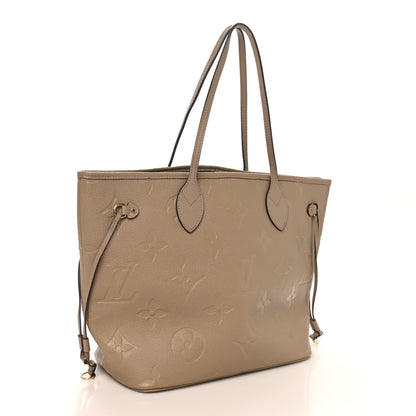 Louis Vuitton Empreinte Monogram Giant Neverfull MM Tourterelle 4 of 11