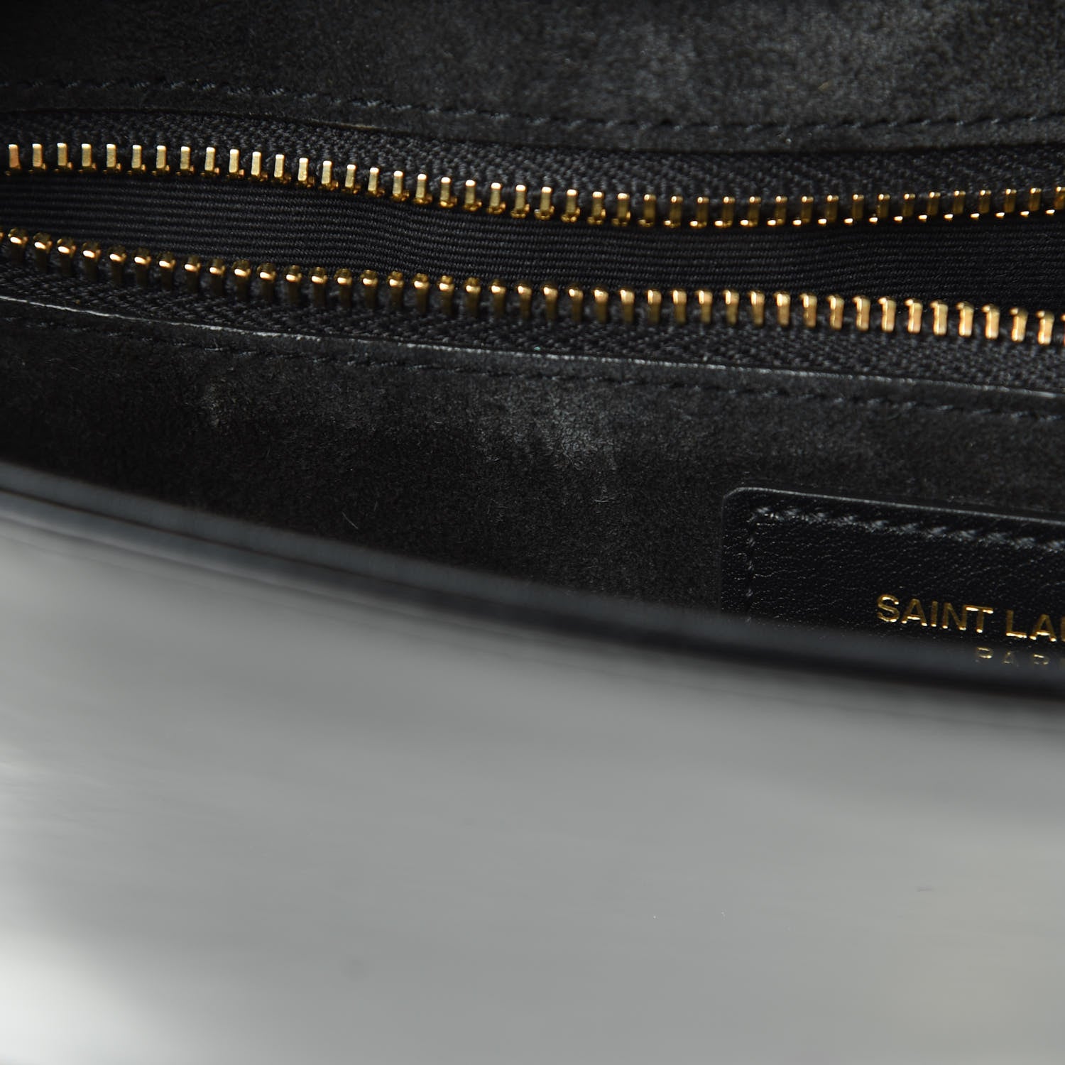Saint Laurent Patent Y Quilted Joan Satchel Black 11 of 15