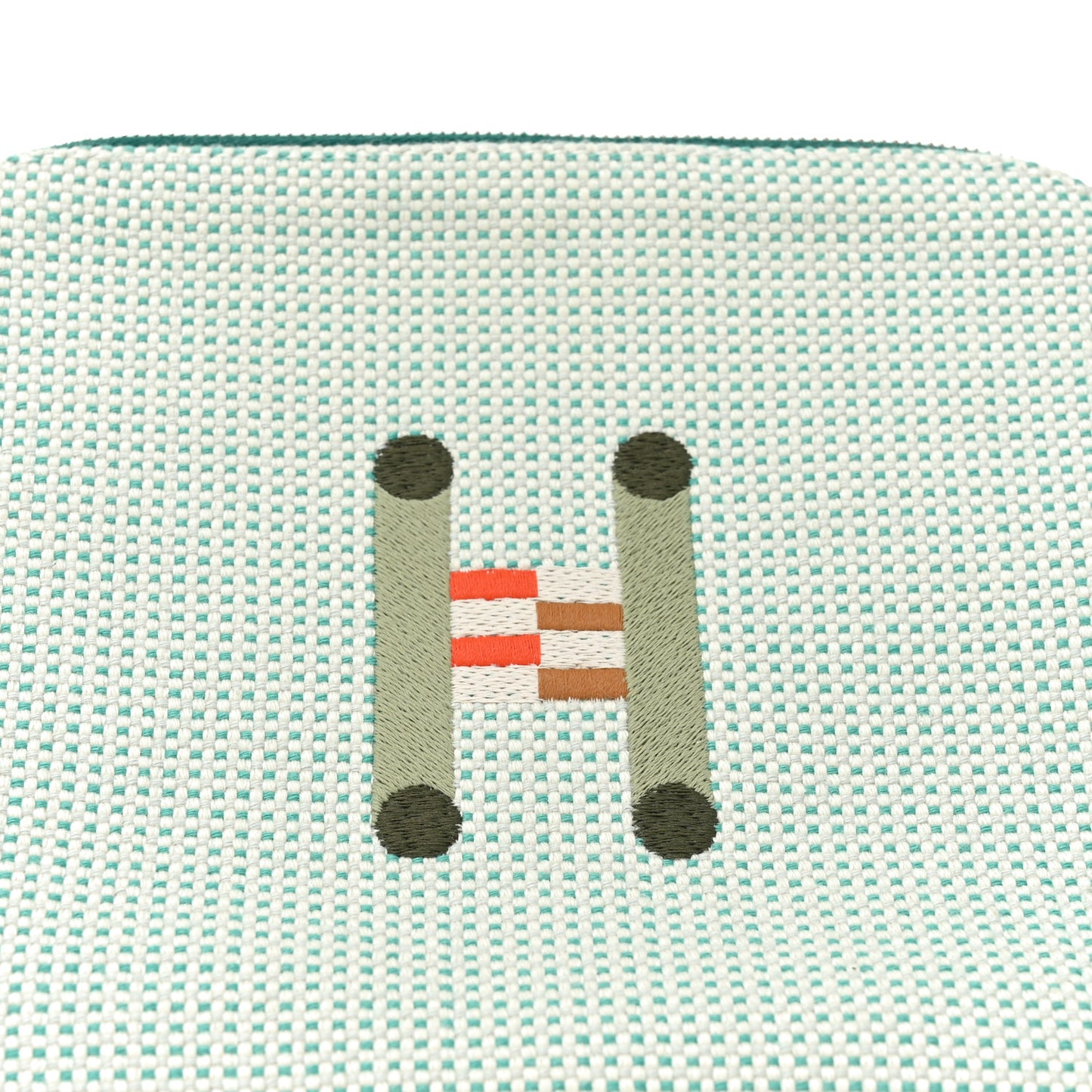 Cotton Canvas Crazy H Mini Bolide Case Nuage Menthe