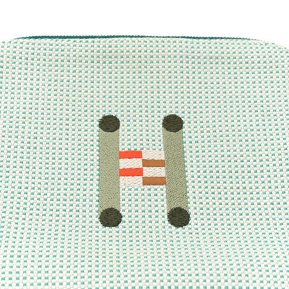 Hermes Cotton Canvas Crazy H Mini Bolide Case Nuage Menthe 7 of 9