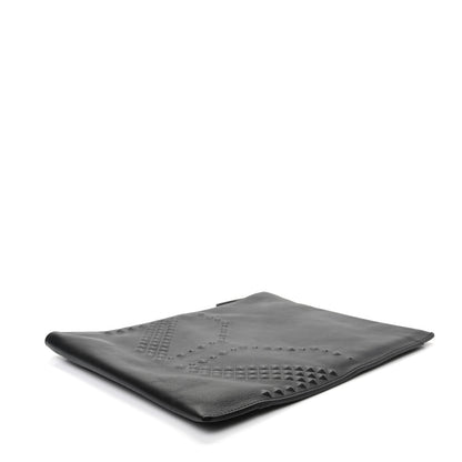 MCM Calfskin Embossed Medium M Moment Backpack Black 10 of 12