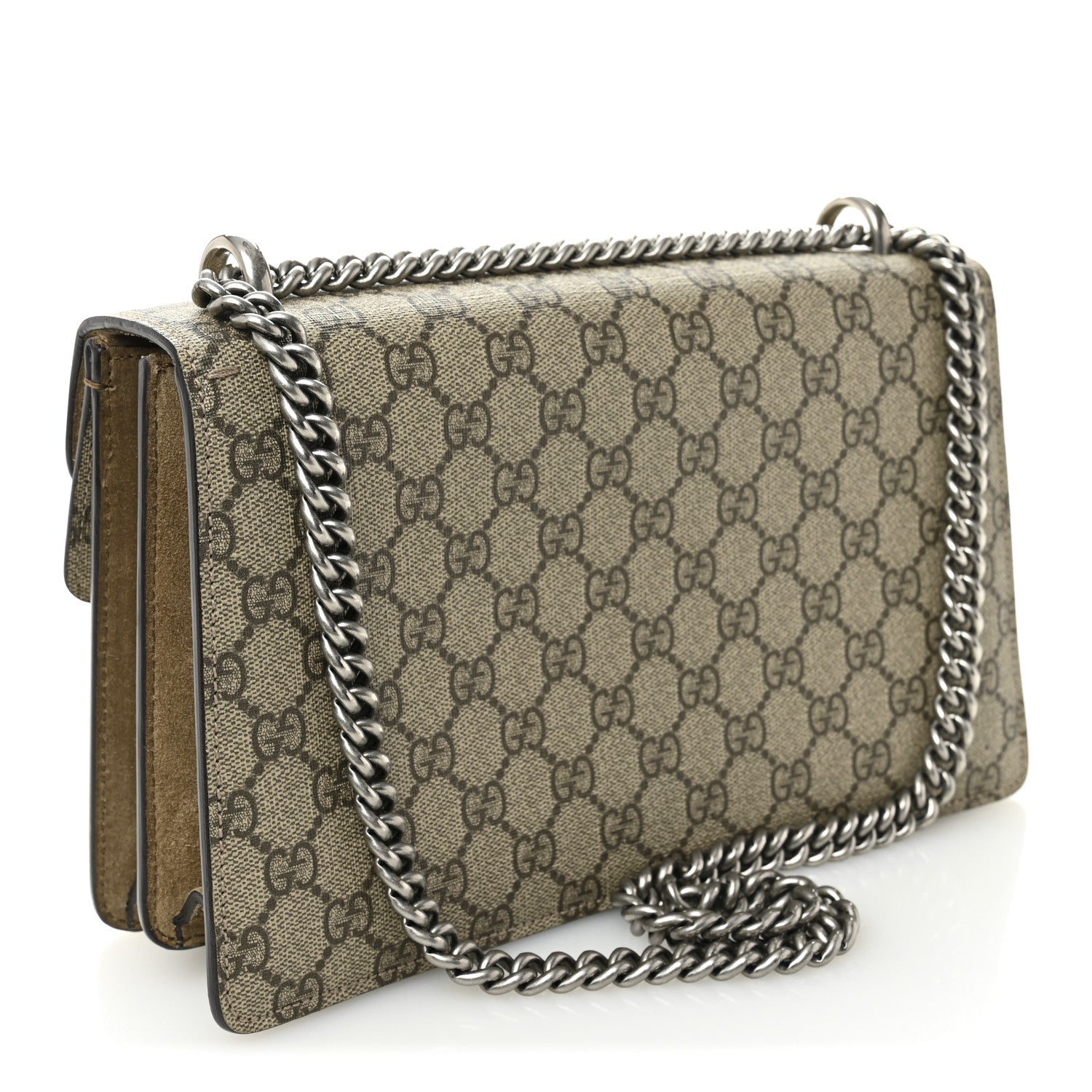 Gucci GG Supreme Monogram Small Dionysus Shoulder Bag Taupe 3 of 15