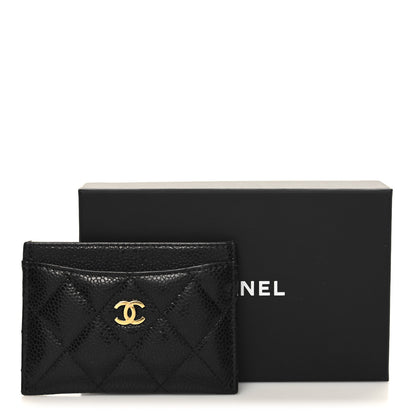 Chanel Caviar Quilted Card Holder Black 10 of 10