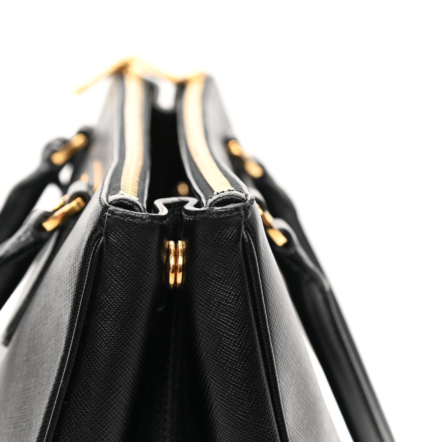 Prada Saffiano Medium Galleria Double Zip Tote Black 16 of 18