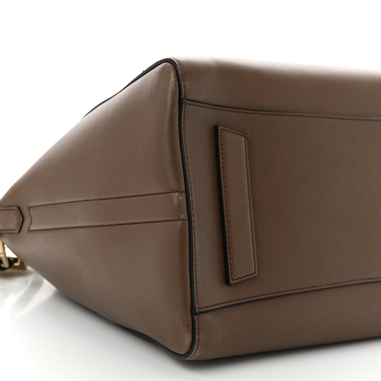 Shiny Lord Calfskin Medium Antigona Brown