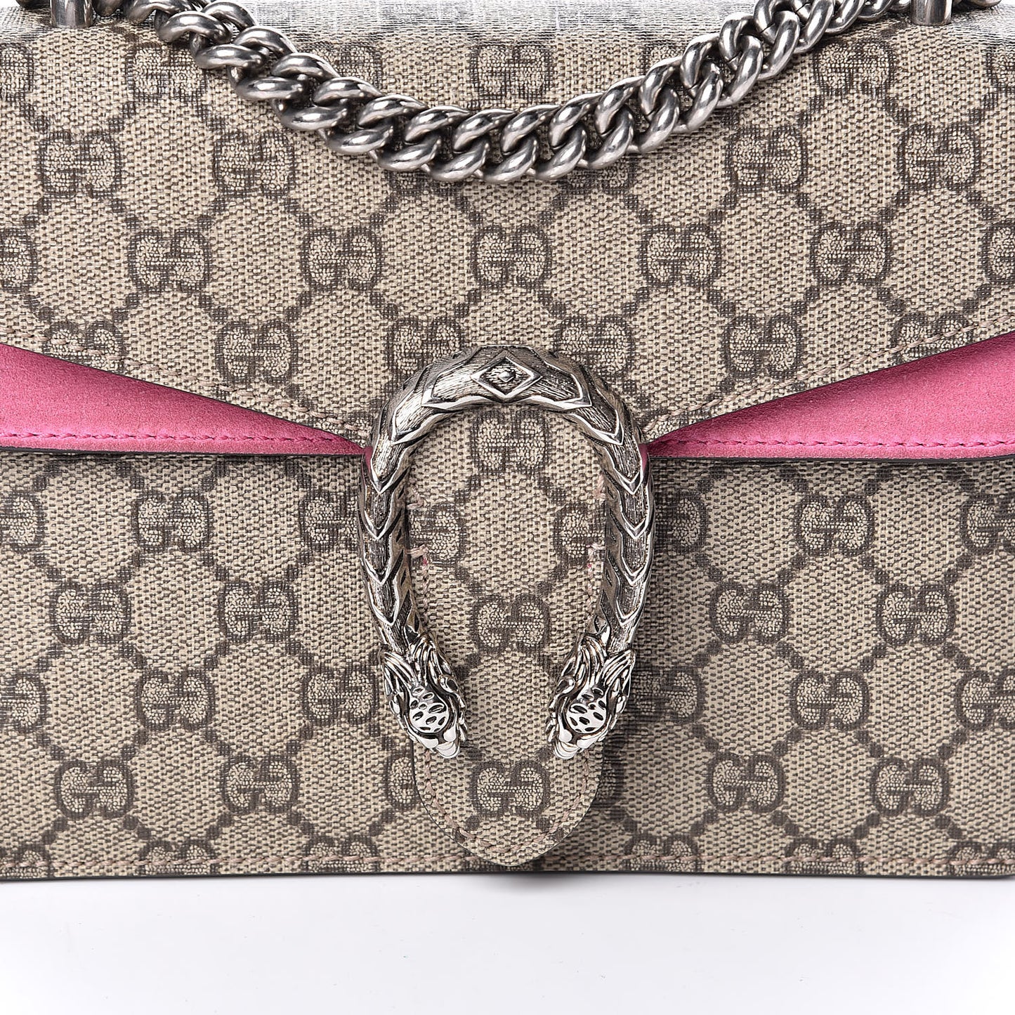 GG Supreme Monogram Mini Dionysus Shoulder Bag Pink
