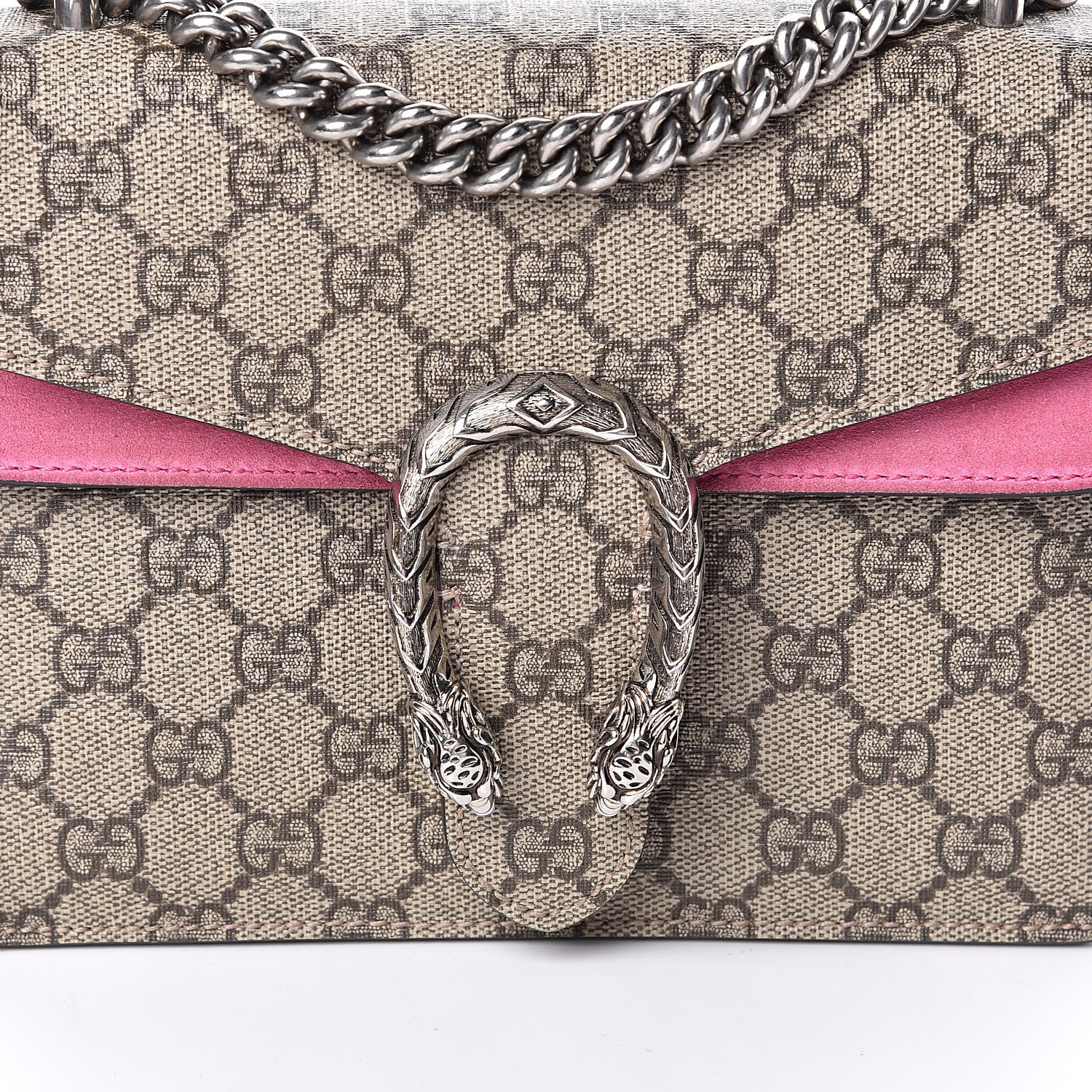 Gucci GG Supreme Monogram Mini Dionysus Shoulder Bag Pink 11 of 11