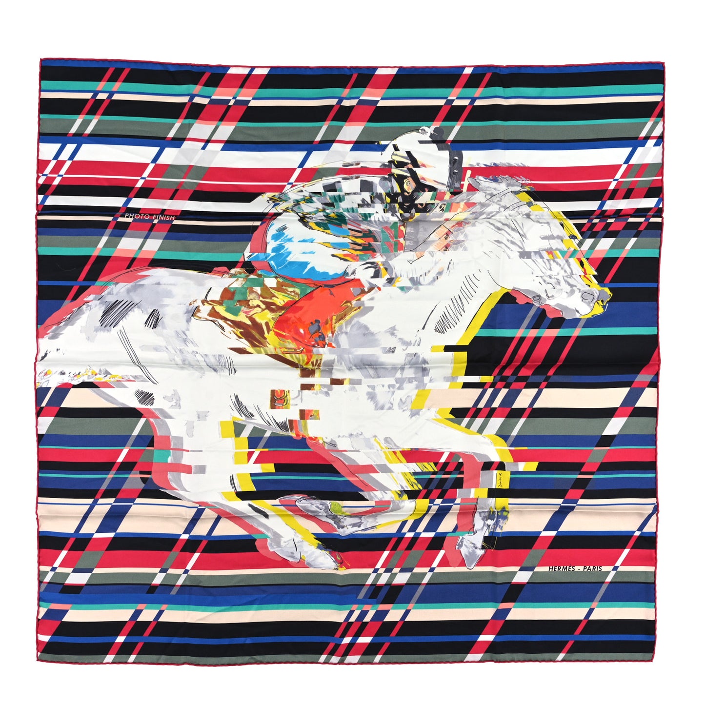 Silk Photo Finish Scarf 90