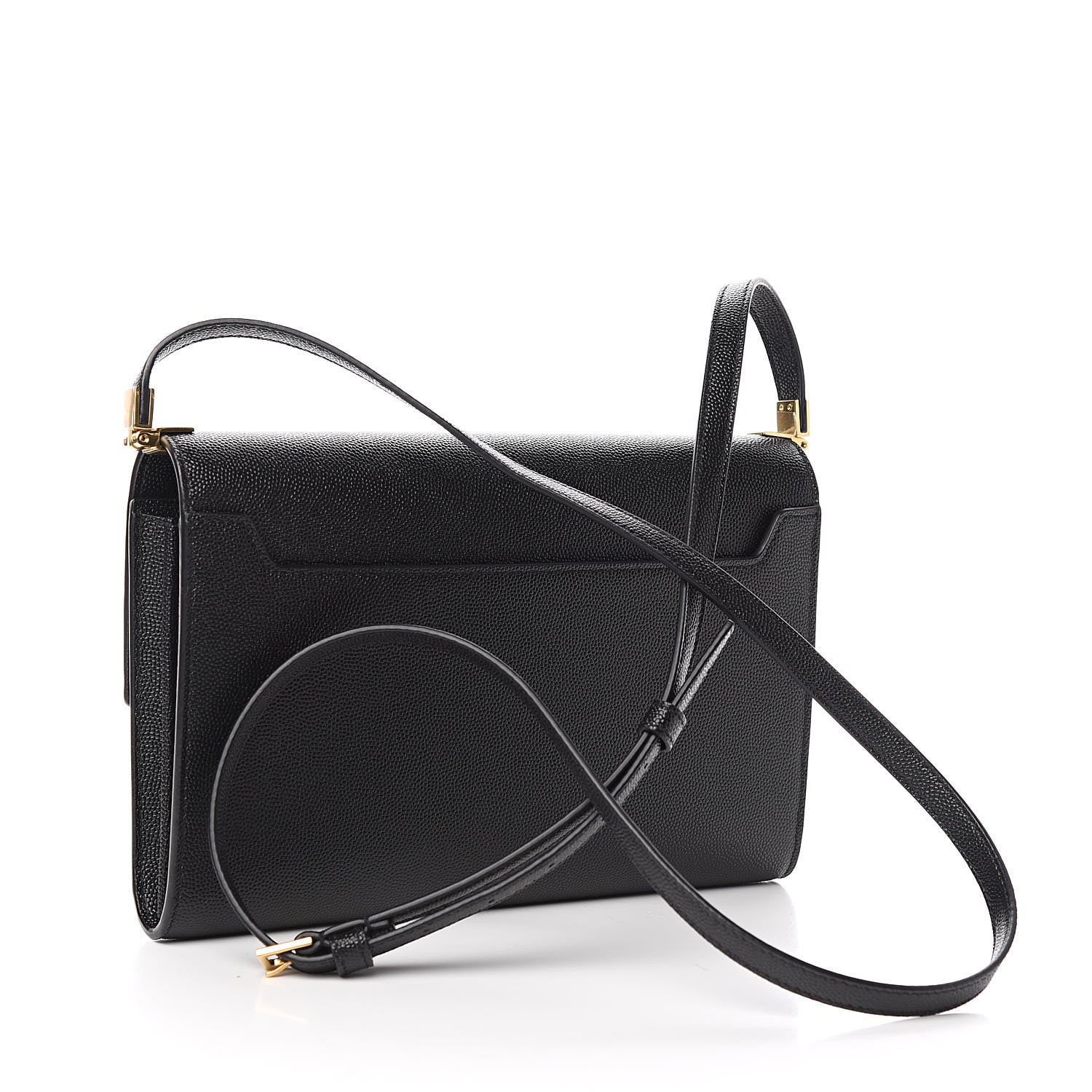 Saint Laurent Grain De Poudre Mini Uptown Crossbody Bag Black 3 of 10