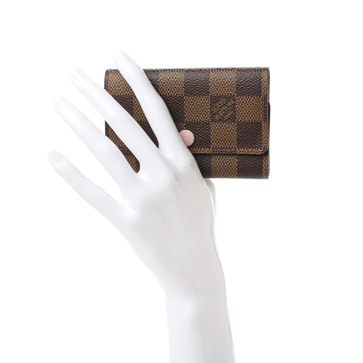Louis Vuitton Damier Ebene Multicles 6 Key Holder Rose Ballerine 2 of 11