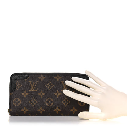 Louis Vuitton Monogram Zippy Retiro Wallet Black 2 of 9
