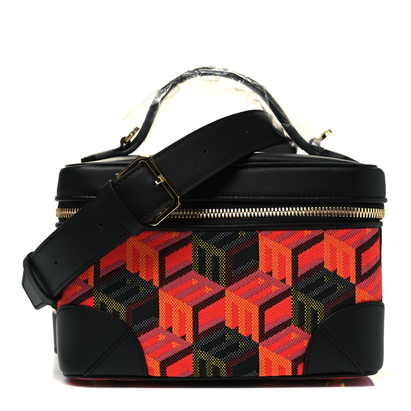 Jacquard Cubic Monogram Rockstar Small Vanity Case Multicolor