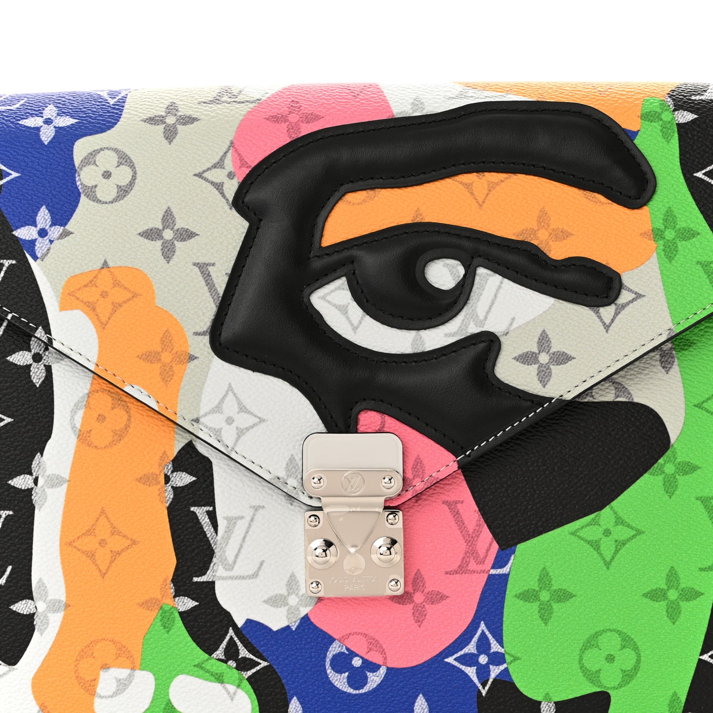 Monogram Portrait Mark Folder Laptop Sleeve Multicolor