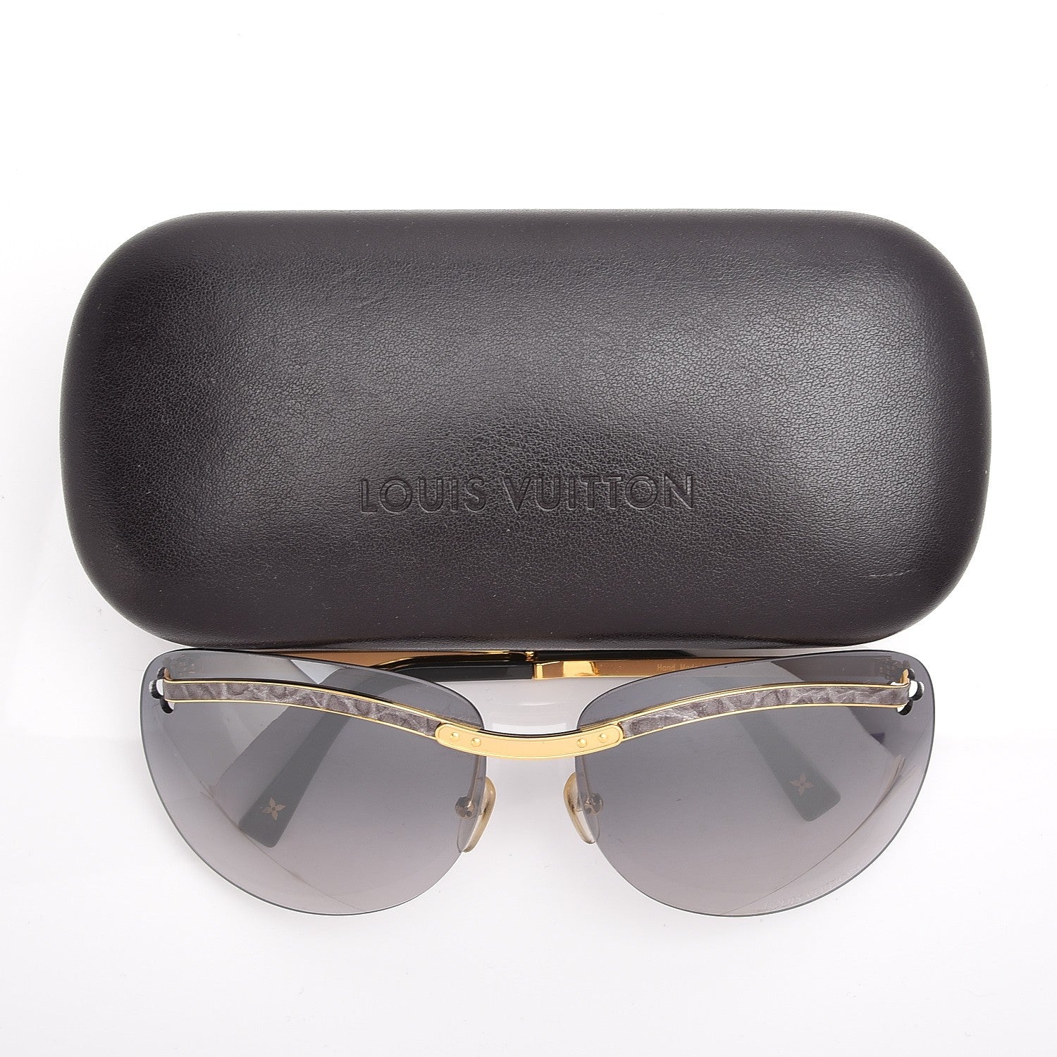 Louis Vuitton Metal Rimless Sunglasses Z0223U Gold 7 of 7