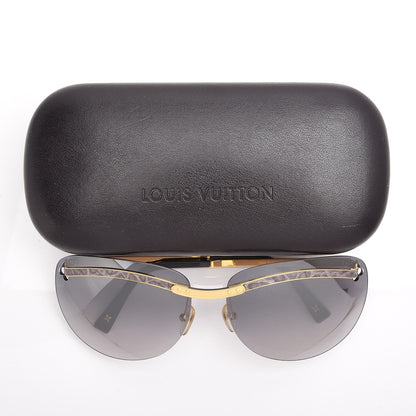 Louis Vuitton Metal Rimless Sunglasses Z0223U Gold 7 of 7