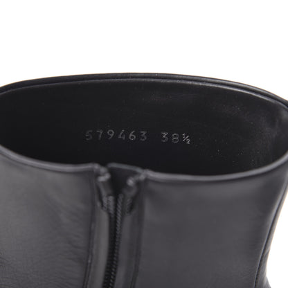 Balenciaga Shiny Calfskin 40mm Belt Booties 38.5 Black 10 of 11