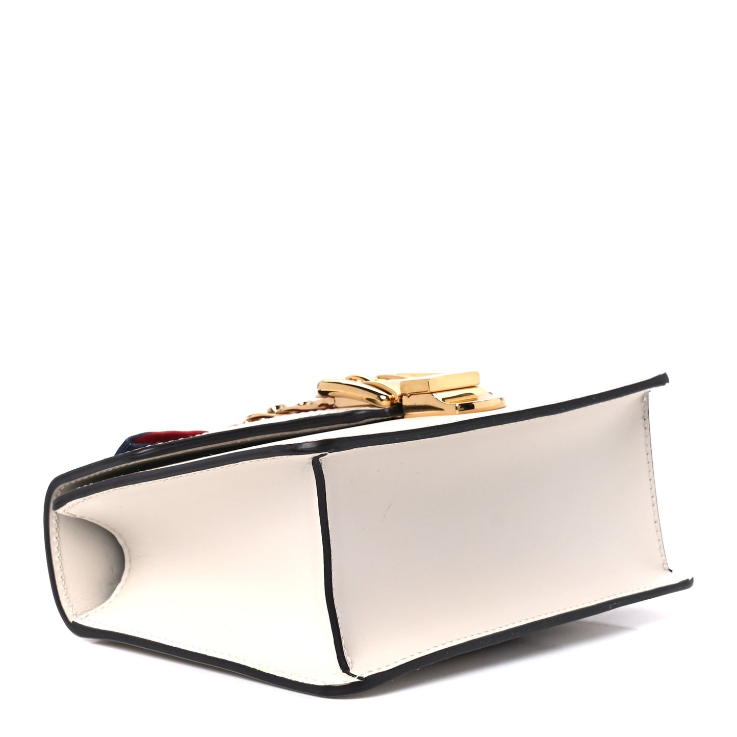 Calfskin Mini Sylvie Chain Shoulder Bag White