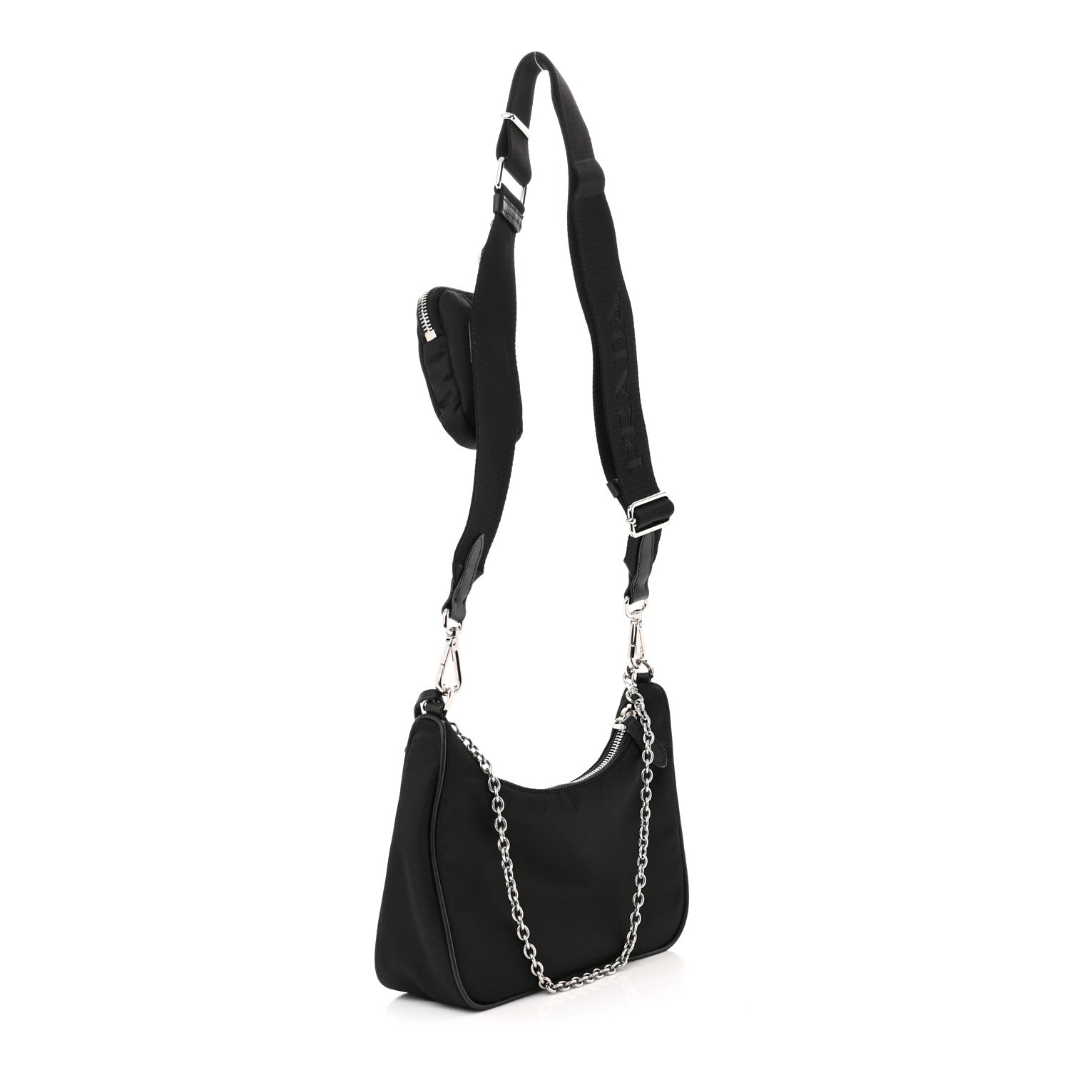 Prada Nylon Re-Edition 2005 Shoulder Bag Black 3 of 12