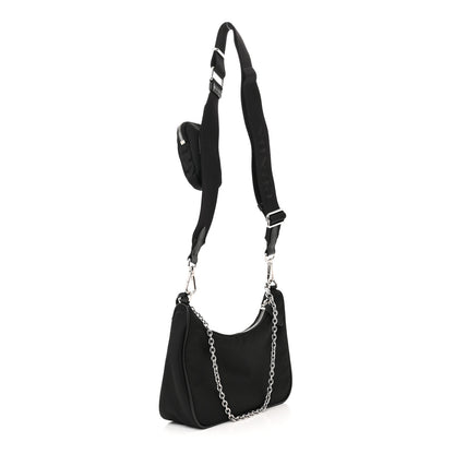 Prada Nylon Re-Edition 2005 Shoulder Bag Black 3 of 12