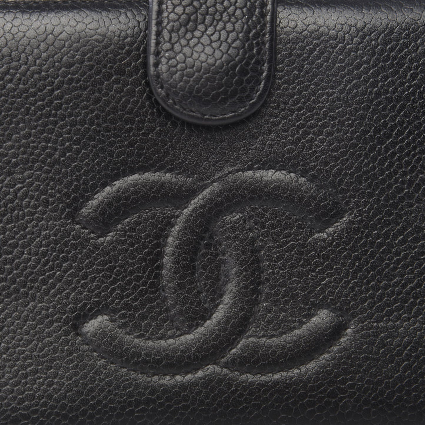 Caviar Timeless CC French Wallet Black