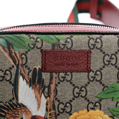 Gucci GG Supreme Monogram Tian Web Small Camera Bag Beige Multicolor Red 6 of 8