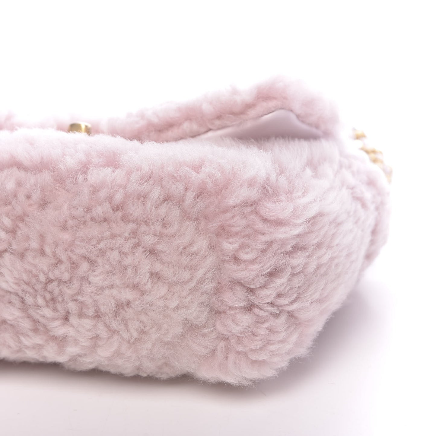 Shearling Sheepskin Medium 19 Flap Light Pink