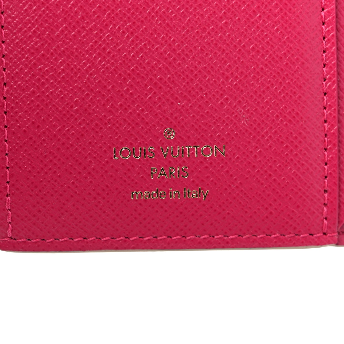 Damier Azur 2021 Christmas Animation Hollywood Victorine Wallet Fuchsia