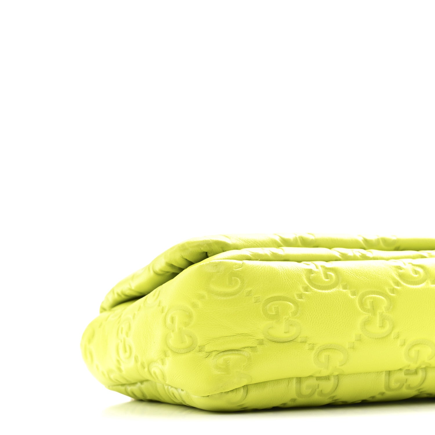 Gucci Lambskin Embossed Mini GG Milano Top Handle Shoulder Bag Light Green 9 of 10