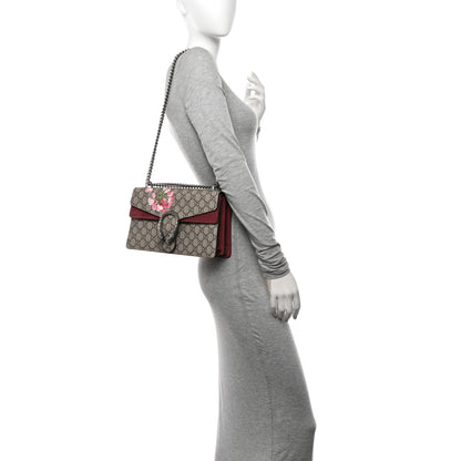 Gucci GG Supreme Monogram Blooms Small Dionysus Shoulder Bag Beige Multicolor Dry Rose 2 of 10