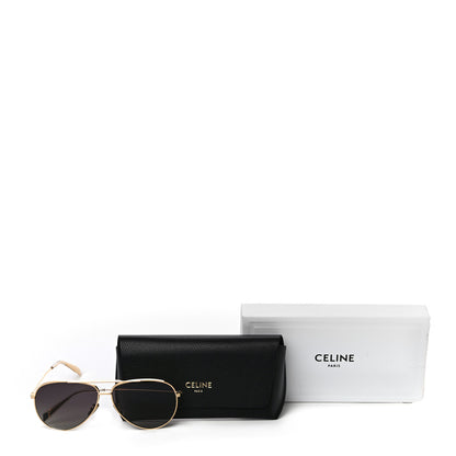 Celine Aviator Sunglasses CL 40062U Gold 8 of 8
