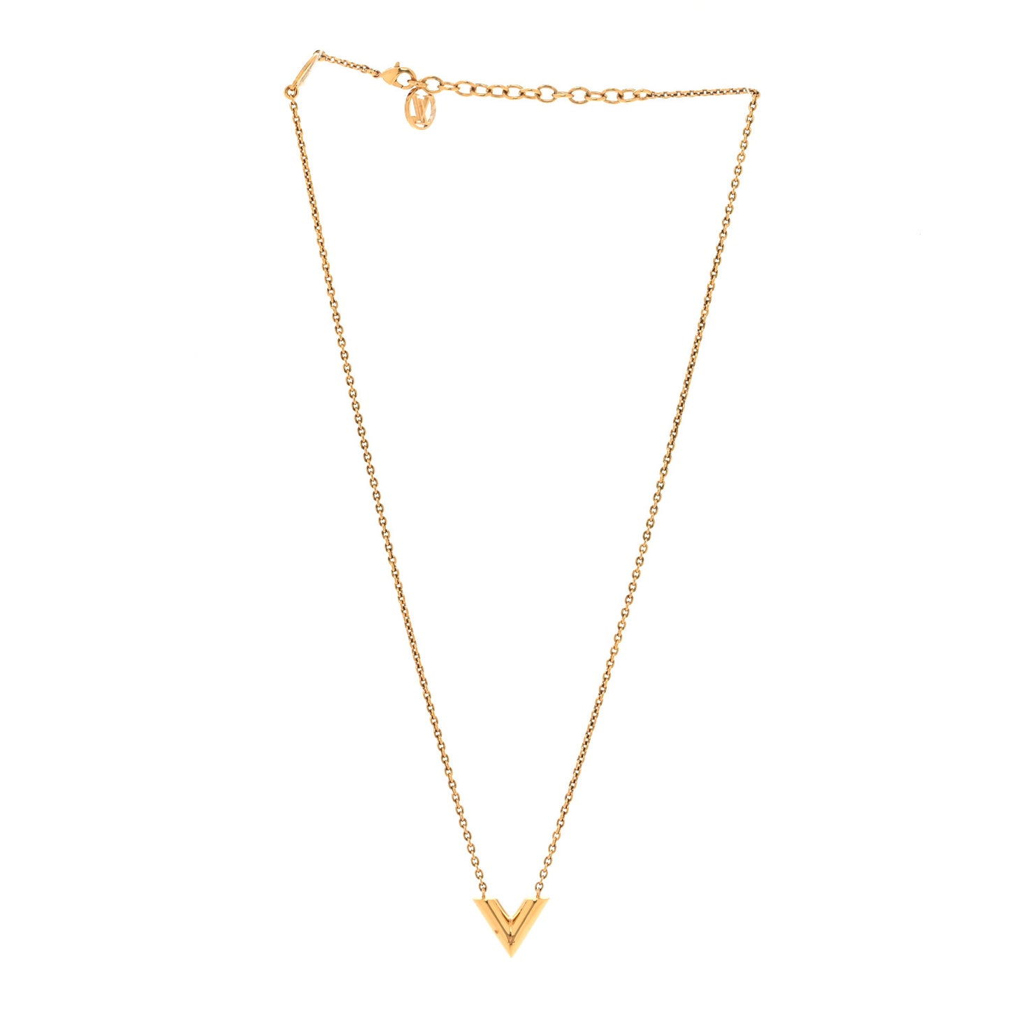 Essential V Necklace Gold