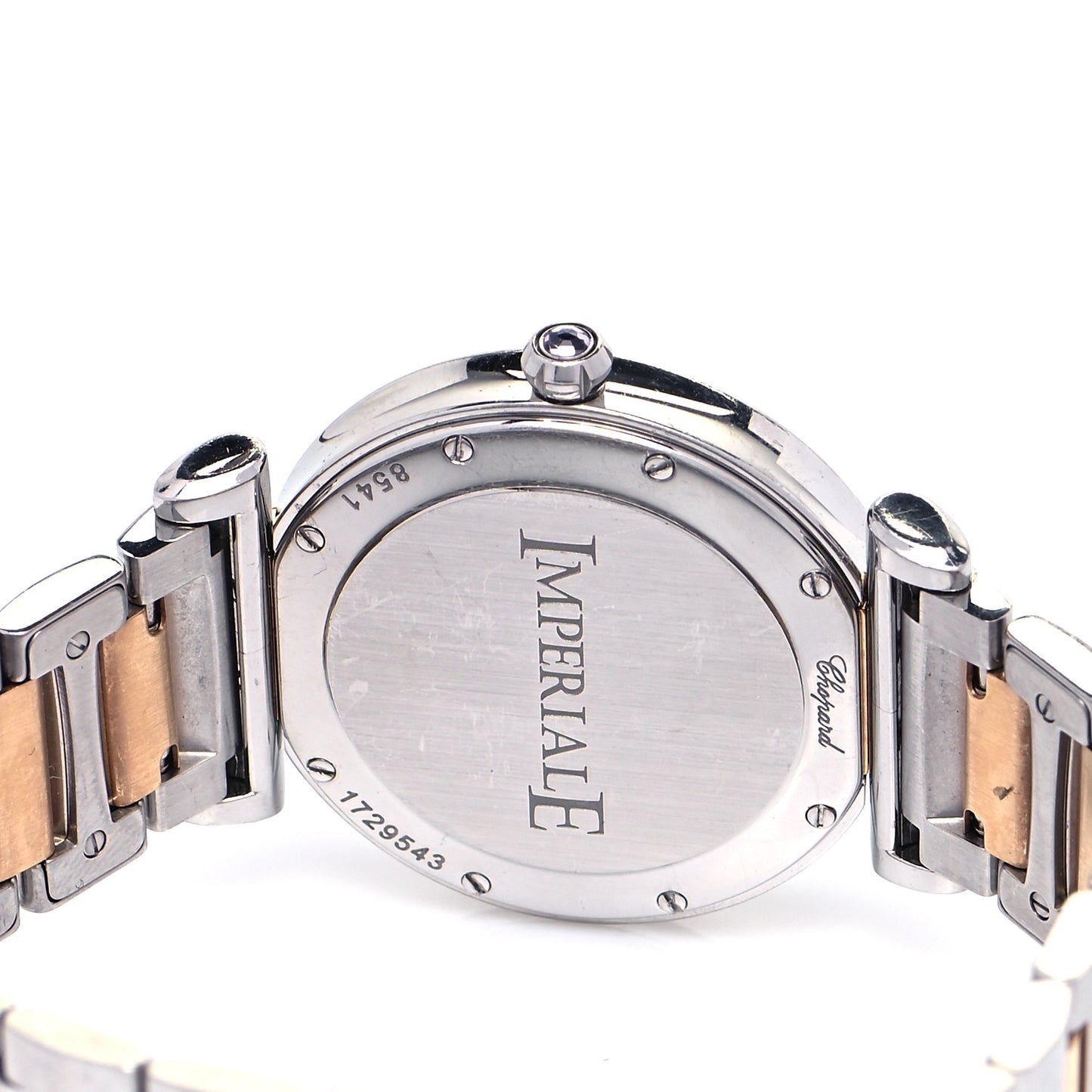 Stainless Steel 18K Rose Gold Mother of Pearl 28mm Imperiale Quartz Watch