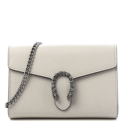 Gucci Dollar Calfskin Mini Dionysus Chain Wallet Mystic White 1 of 10